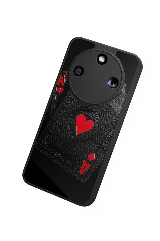 Honor Magic 8 Lite Uyumlu Kart Tasarımlı Glossy Premium Kılıf