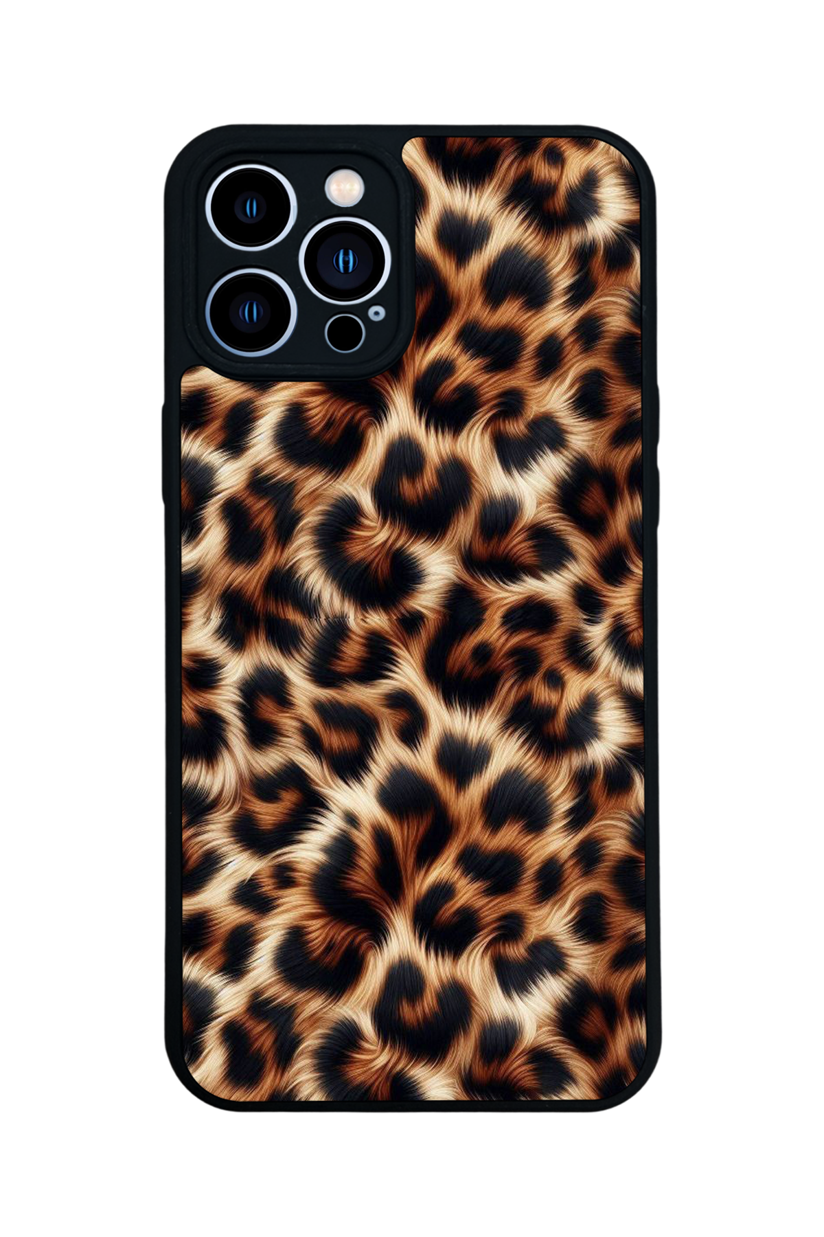 iPhone 13 Pro Max Uyumlu Leopar Tasarımlı Glossy Premium Kılıf