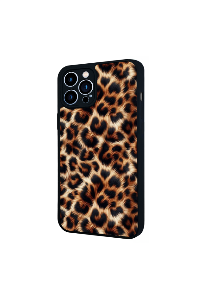 iPhone 13 Pro Max Uyumlu Leopar Tasarımlı Glossy Premium Kılıf
