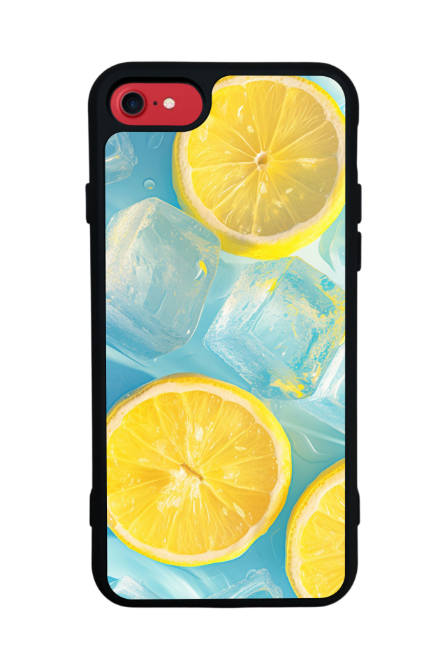 iPhone 8 Uyumlu Limon Tasarımlı Glossy Premium Kılıf
