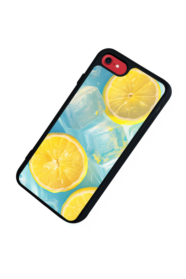 iPhone 8 Uyumlu Limon Tasarımlı Glossy Premium Kılıf