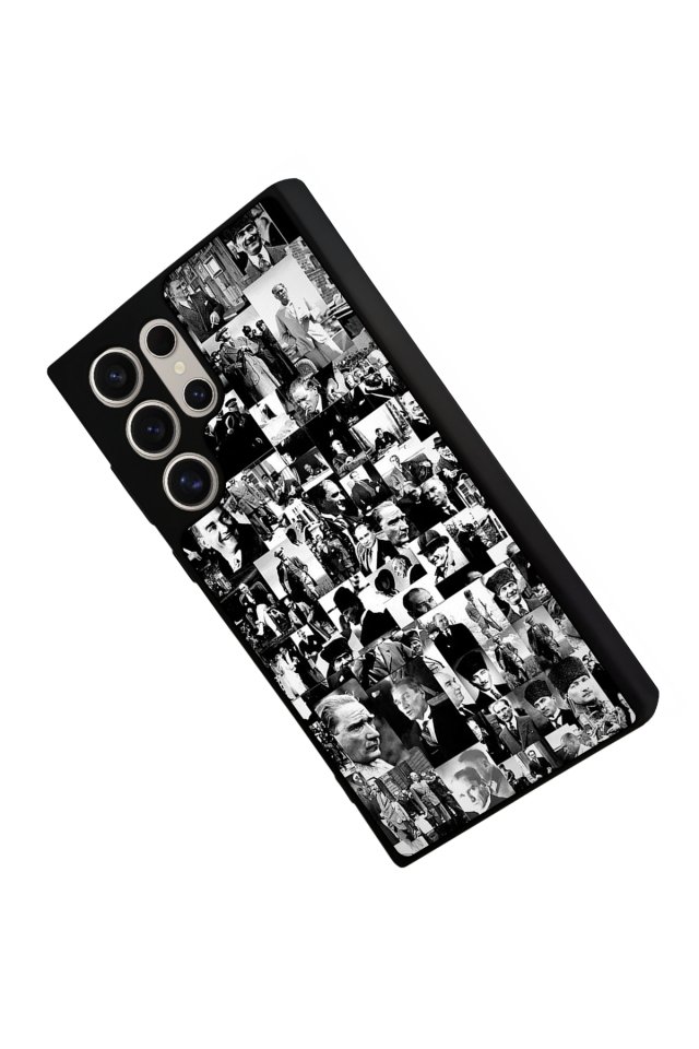 Samsung Galaxy S23 Ultra Uyumlu Mustafa Kemal Ataturk Tasarımlı Glossy Premium Kılıf