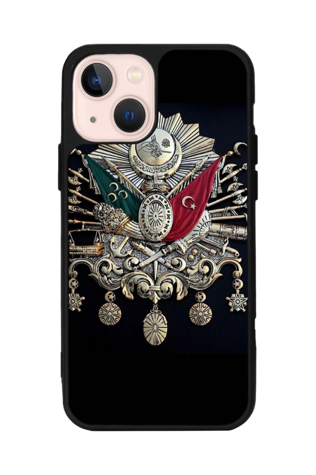 iPhone 15 Plus Uyumlu Osmanli Tugrasi Tasarımlı Glossy Premium Kılıf