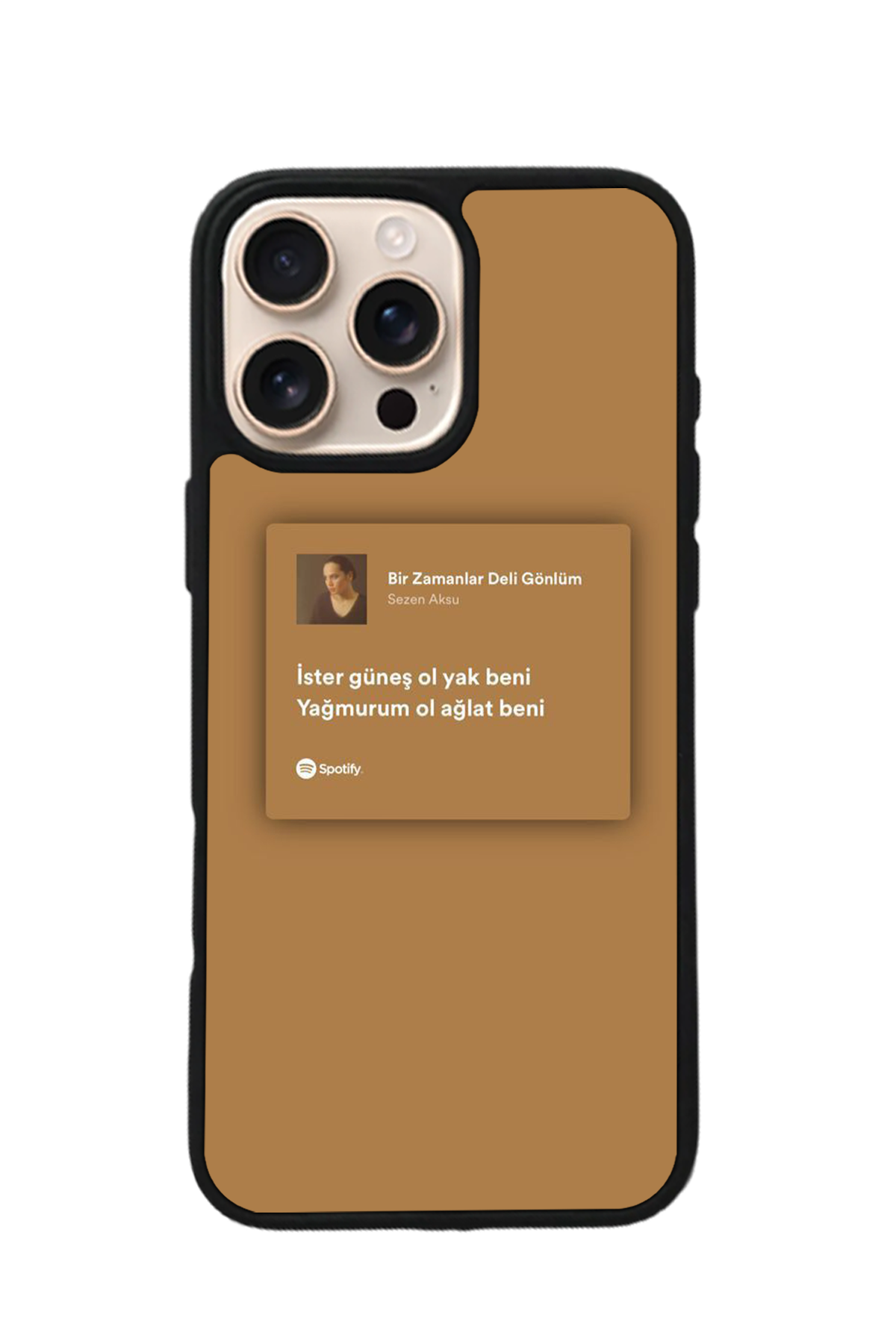 iPhone 16 Pro Max Uyumlu Sarki Sozleri Tasarımlı Glossy Premium Kılıf