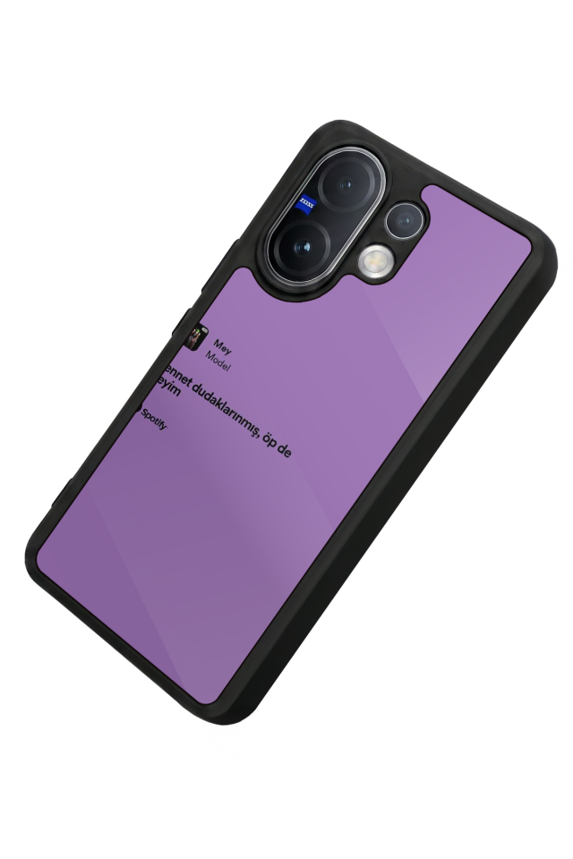 Vivo V60 Uyumlu Sarki Sozleri Tasarımlı Glossy Premium Kılıf