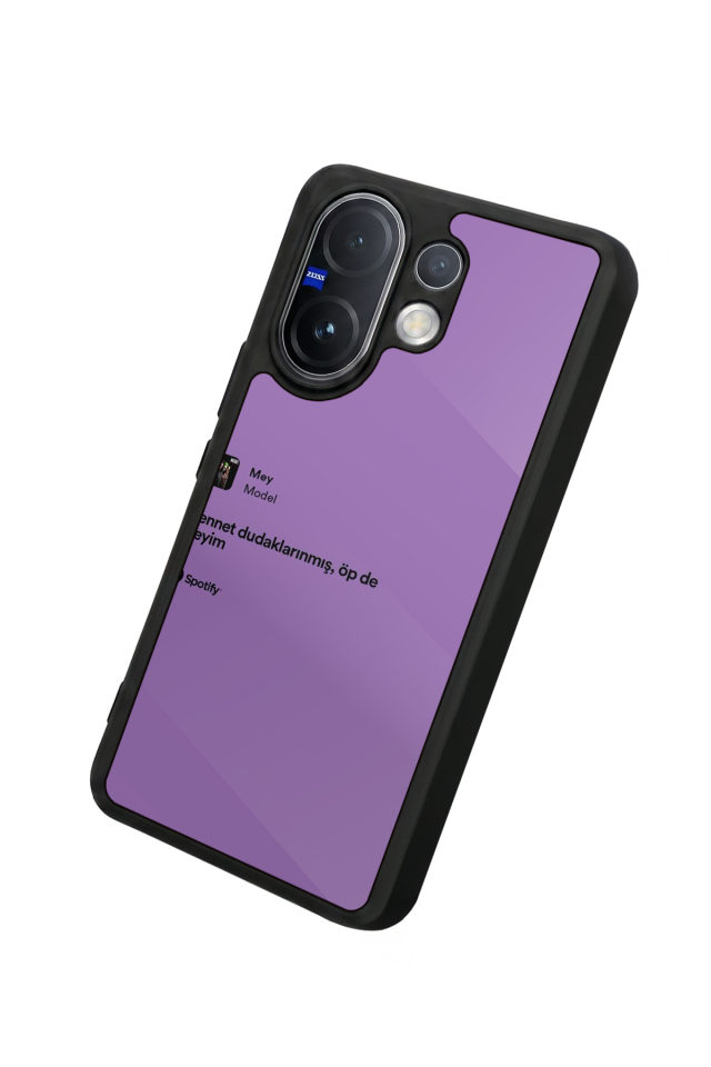 Vivo V60 Uyumlu Sarki Sozleri Tasarımlı Glossy Premium Kılıf