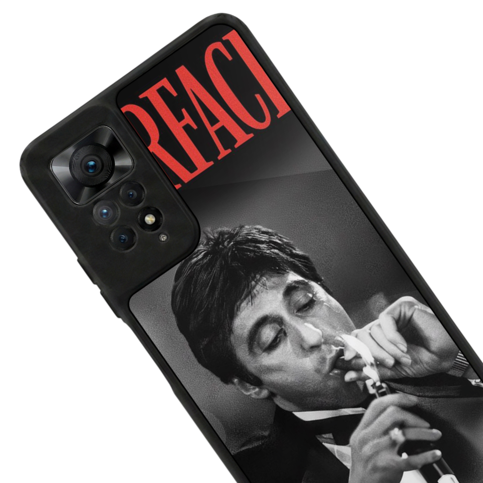 Xiaomi Redmi Note 11 Pro Uyumlu Scarface Tasarımlı Glossy Premium Kılıf