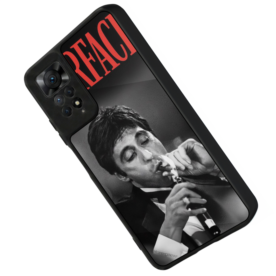 Xiaomi Redmi Note 11 Pro Uyumlu Scarface Tasarımlı Glossy Premium Kılıf