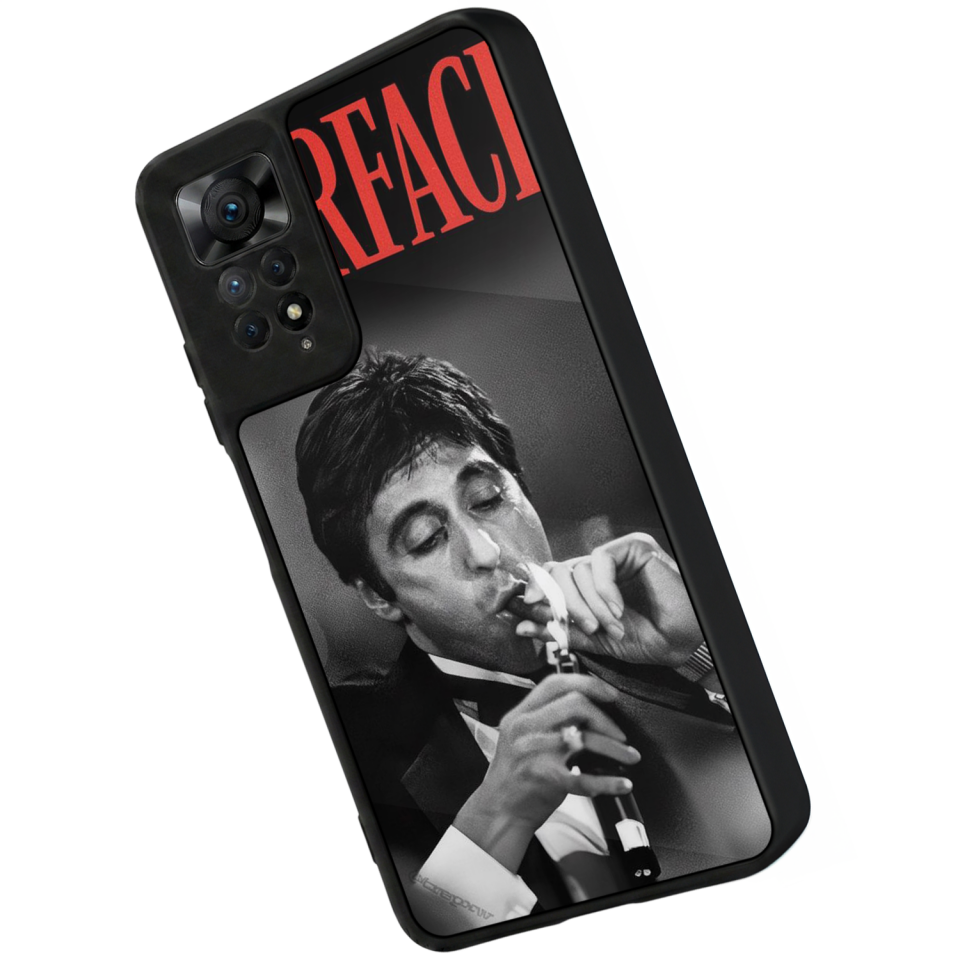 Xiaomi Redmi Note 11 Pro Uyumlu Scarface Tasarımlı Glossy Premium Kılıf