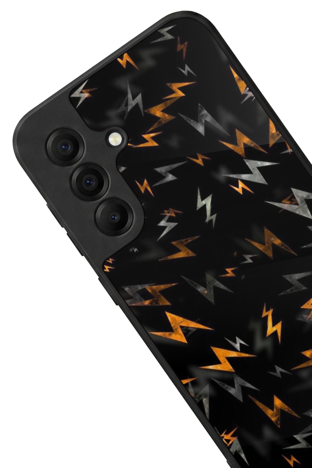 Samsung Galaxy A17 Uyumlu Simsek Tasarımlı Glossy Premium Kılıf