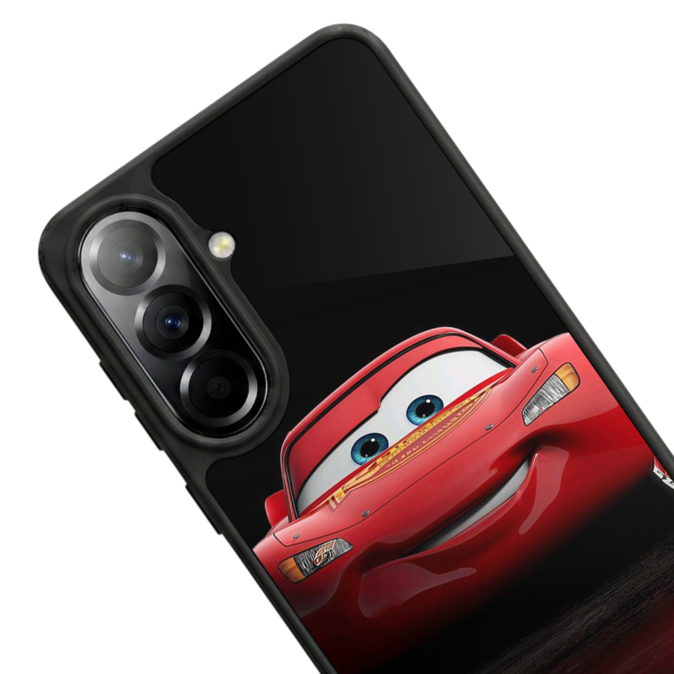 Samsung Galaxy A57 Uyumlu Şimsek McQueen Tasarımlı Glossy Premium Kılıf