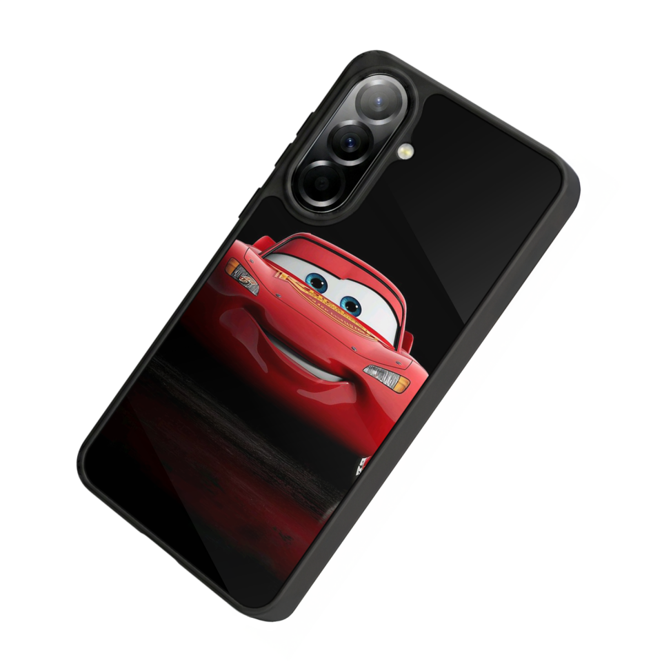 Samsung Galaxy A57 Uyumlu Şimsek McQueen Tasarımlı Glossy Premium Kılıf