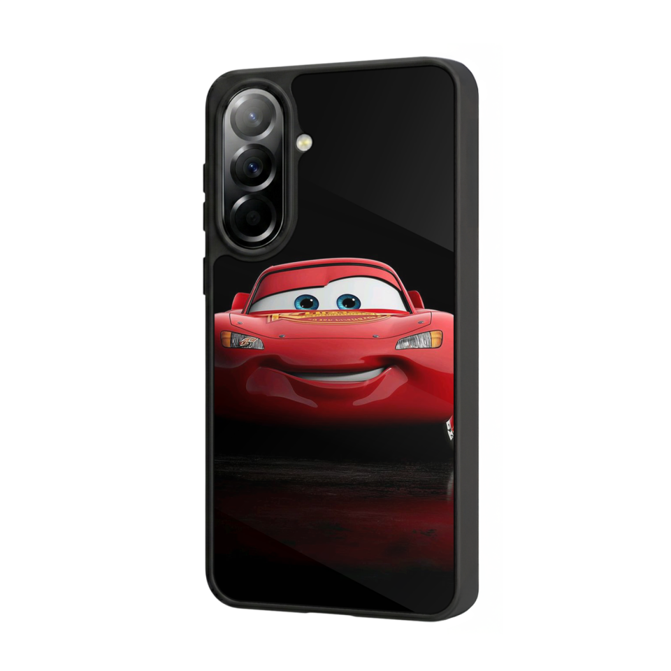 Samsung Galaxy A57 Uyumlu Şimsek McQueen Tasarımlı Glossy Premium Kılıf
