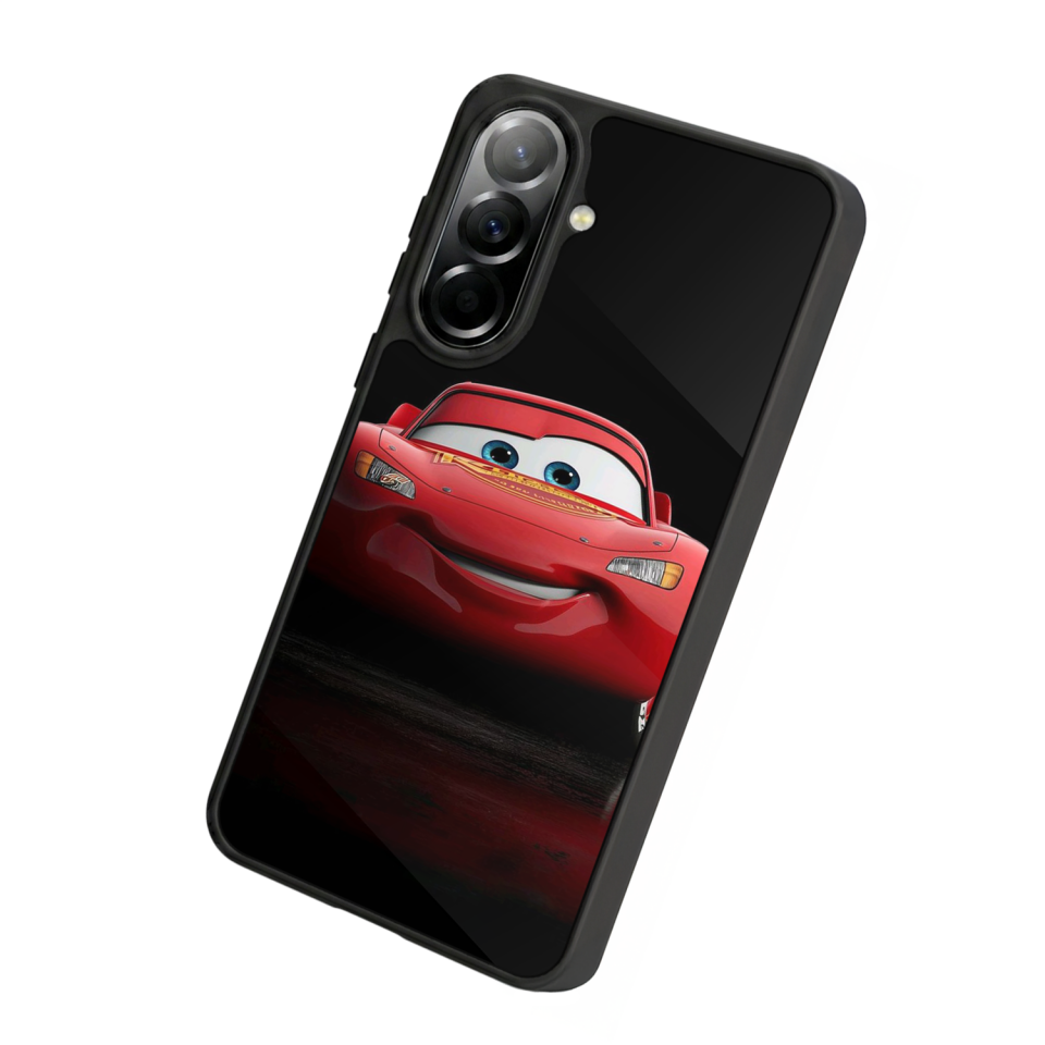 Samsung Galaxy A57 Uyumlu Şimsek McQueen Tasarımlı Glossy Premium Kılıf