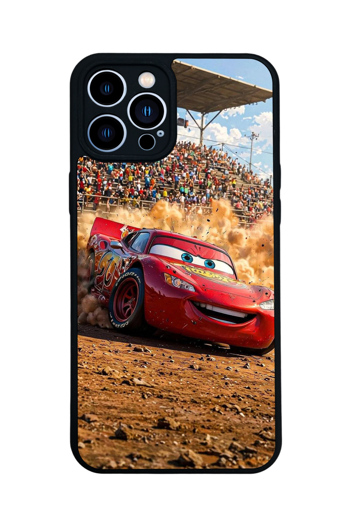 iPhone 12 Pro Max Uyumlu Şimsek McQueen Tasarımlı Glossy Premium Kılıf