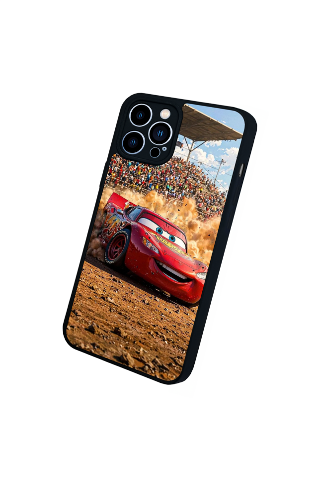 iPhone 12 Pro Max Uyumlu Şimsek McQueen Tasarımlı Glossy Premium Kılıf