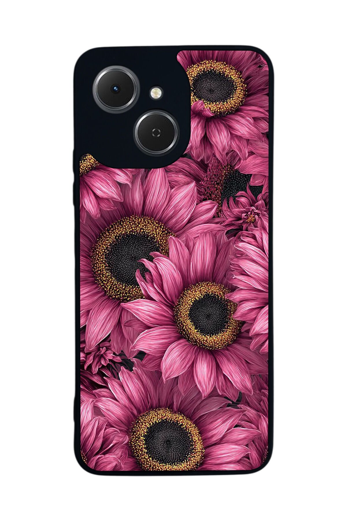Tecno Spark 40C Uyumlu Cicek Tasarımlı Glossy Premium Kılıf