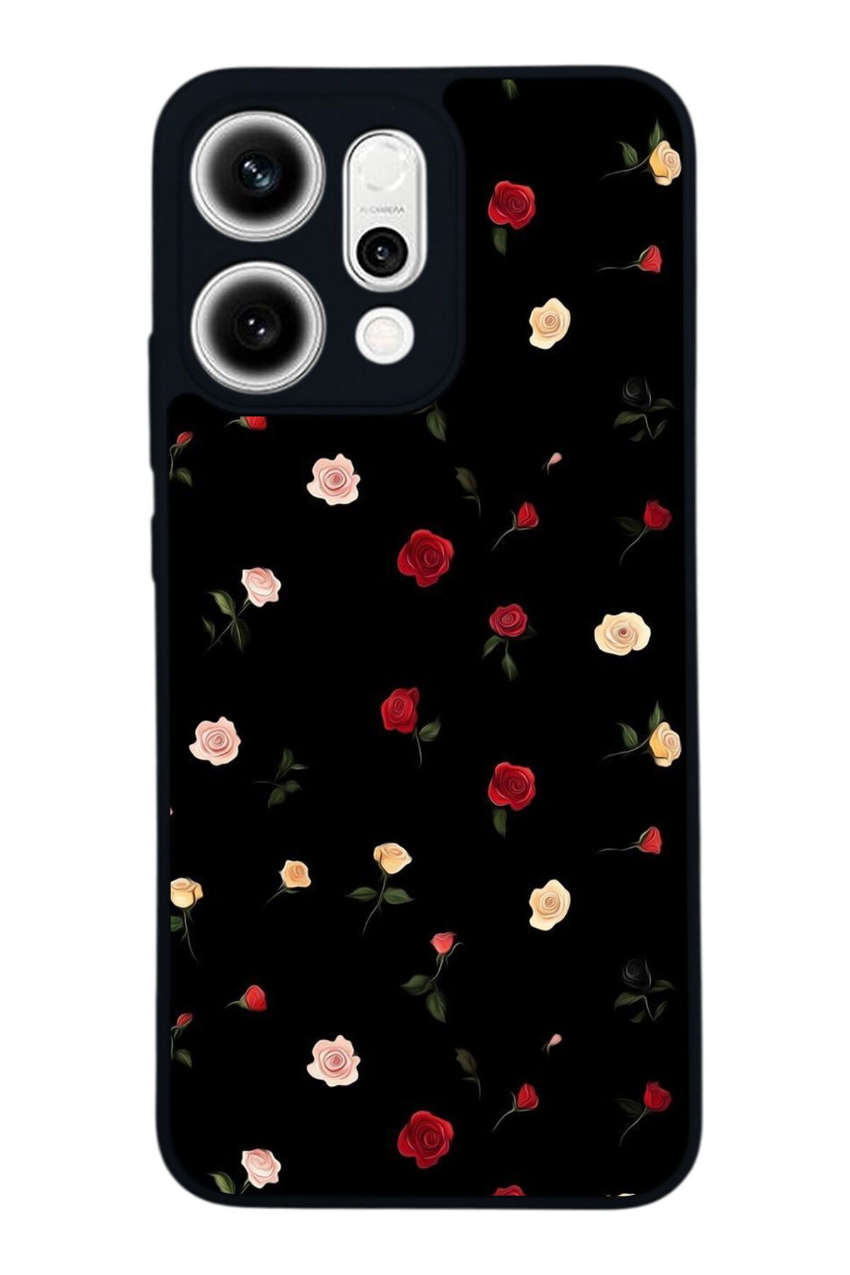 Oppo Reno 14 Uyumlu Floral Tasarımlı Glossy Premium Kılıf