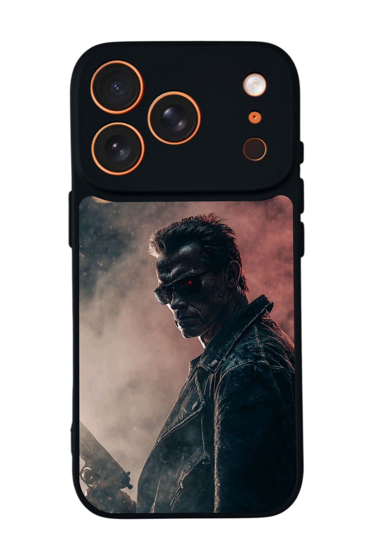 iPhone 17 Pro Max Uyumlu Terminator Tasarımlı Glossy Premium Kılıf
