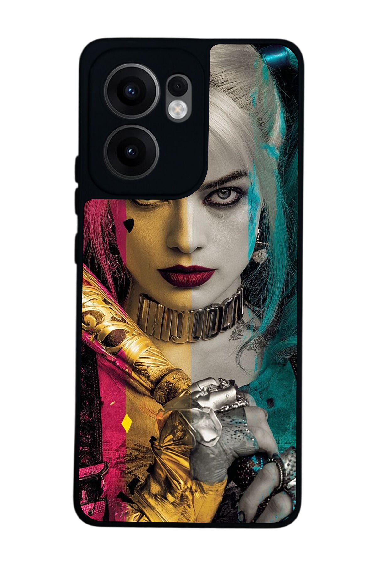 Oppo Reno 13F Uyumlu HarleyQueen Tasarımlı Glossy Premium Kılıf