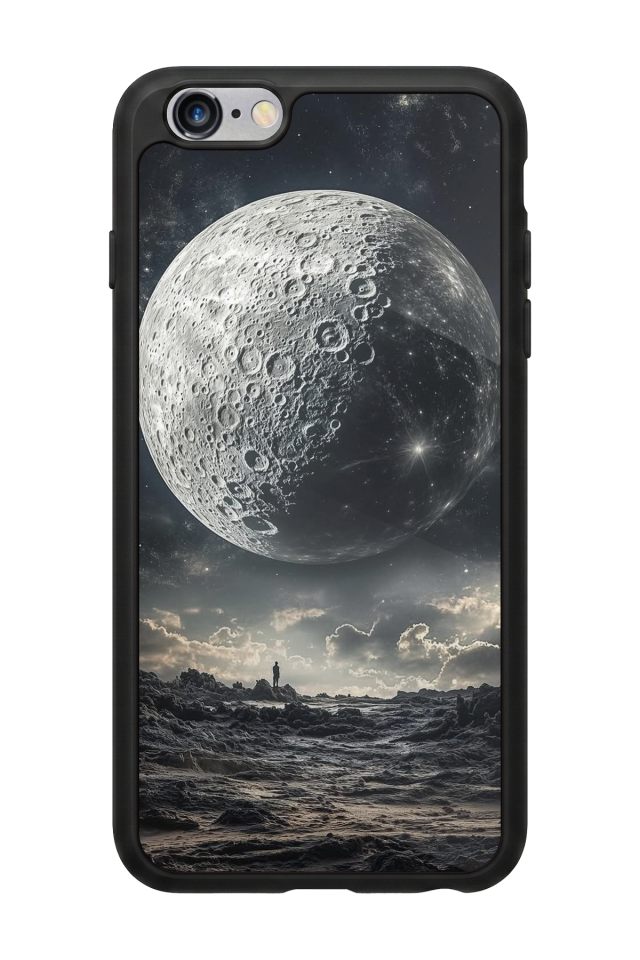 iPhone 6s Plus Uyumlu Ay Tasarımlı Glossy Premium Kılıf