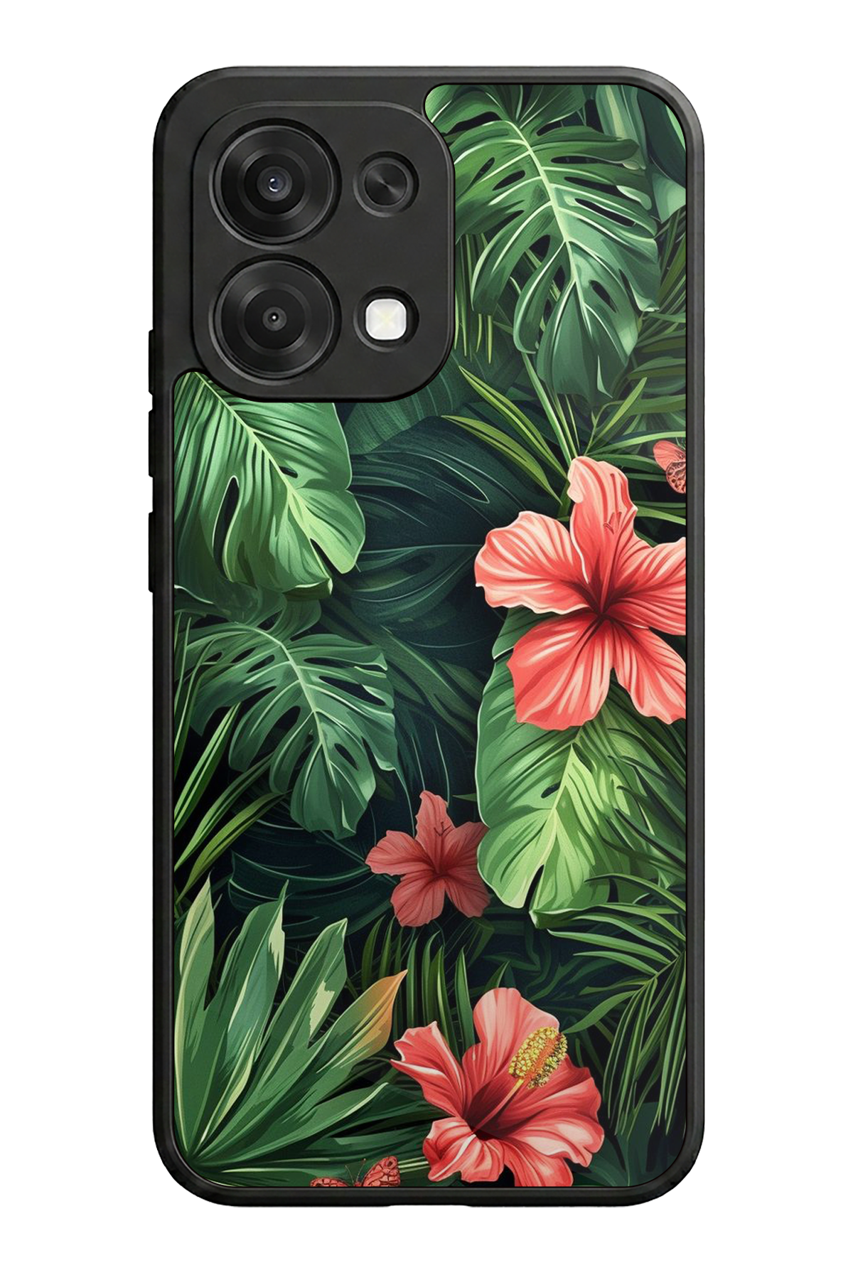 Oppo A6 Pro Uyumlu Botanik Tasarımlı Glossy Premium Kılıf