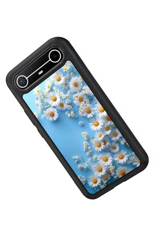 Tecno Spark Slim 5G Uyumlu Cicek Tasarımlı Glossy Premium Kılıf