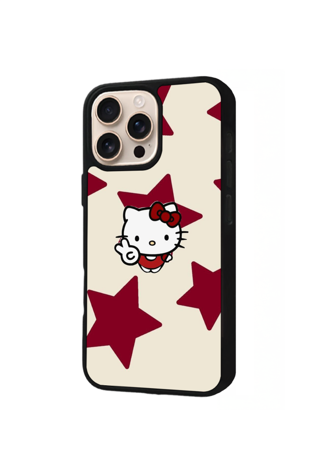 iPhone 14 Pro Uyumlu HelloKitty Tasarımlı Glossy Premium Kılıf