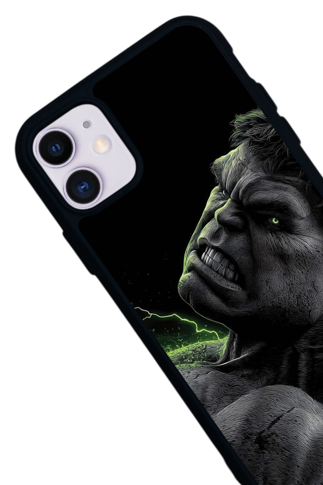 iPhone 11 Uyumlu Hulk Tasarımlı Glossy Premium Kılıf