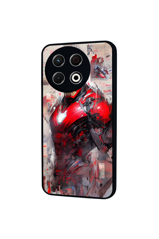 Tecno Spark 30 Pro Uyumlu Iron Man ( Demir Adam ) Tasarımlı Glossy Premium Kılıf