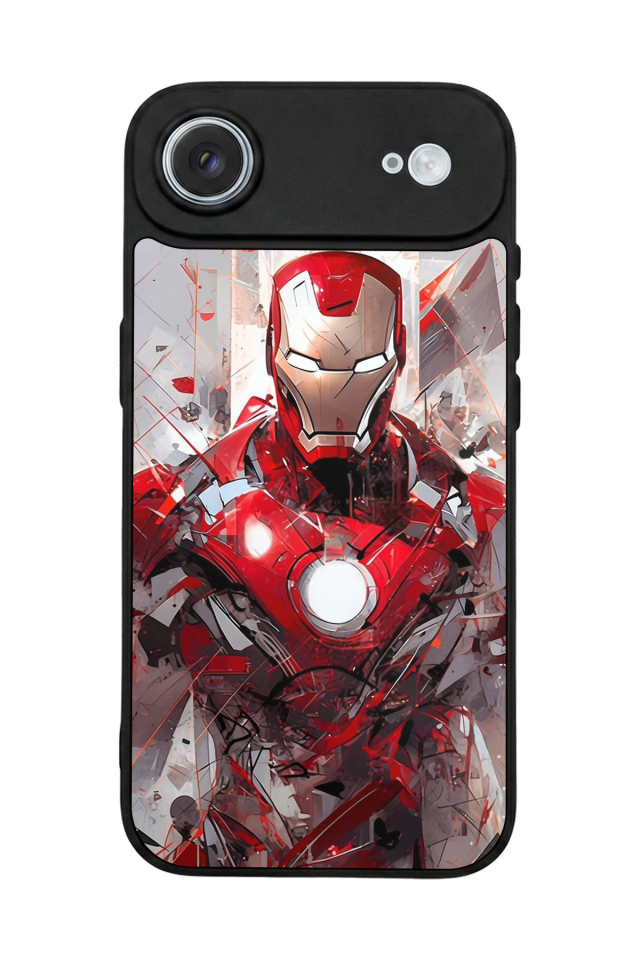 iPhone 17 Air Uyumlu Iron Man ( Demir Adam ) Tasarımlı Glossy Premium Kılıf