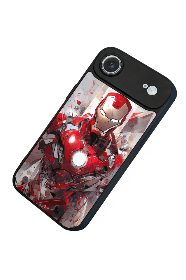 iPhone 17 Air Uyumlu Iron Man ( Demir Adam ) Tasarımlı Glossy Premium Kılıf