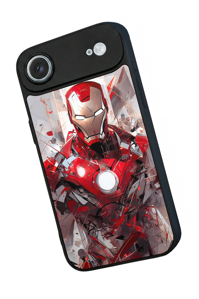 iPhone 17 Air Uyumlu Iron Man ( Demir Adam ) Tasarımlı Glossy Premium Kılıf