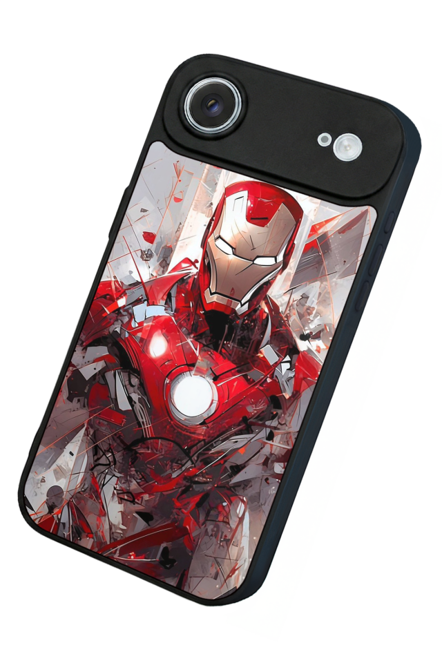 iPhone 17 Air Uyumlu Iron Man ( Demir Adam ) Tasarımlı Glossy Premium Kılıf