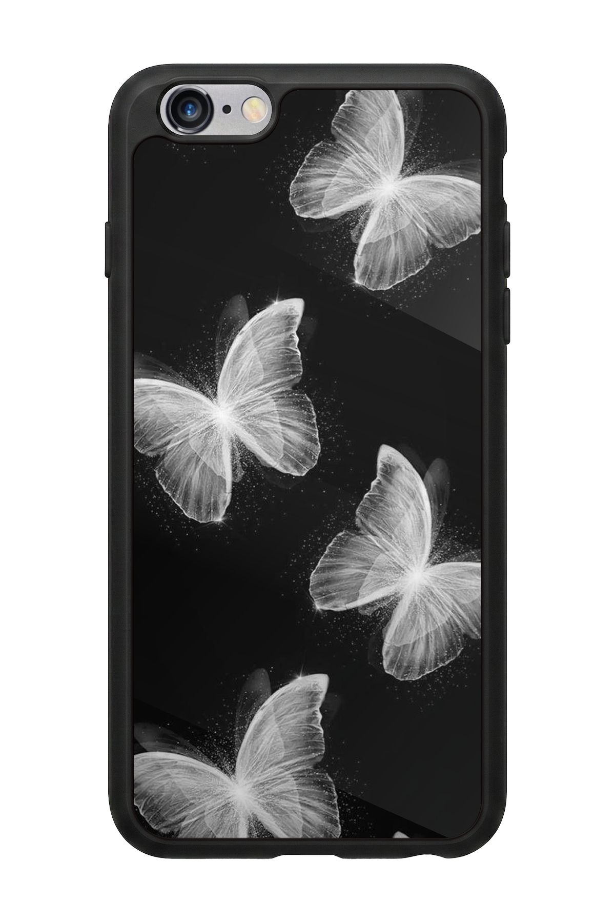 iPhone 6 Plus Uyumlu Kelebek Tasarımlı Glossy Premium Kılıf