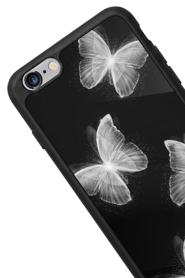 iPhone 6 Plus Uyumlu Kelebek Tasarımlı Glossy Premium Kılıf