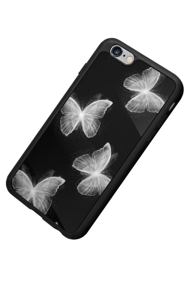 iPhone 6 Plus Uyumlu Kelebek Tasarımlı Glossy Premium Kılıf