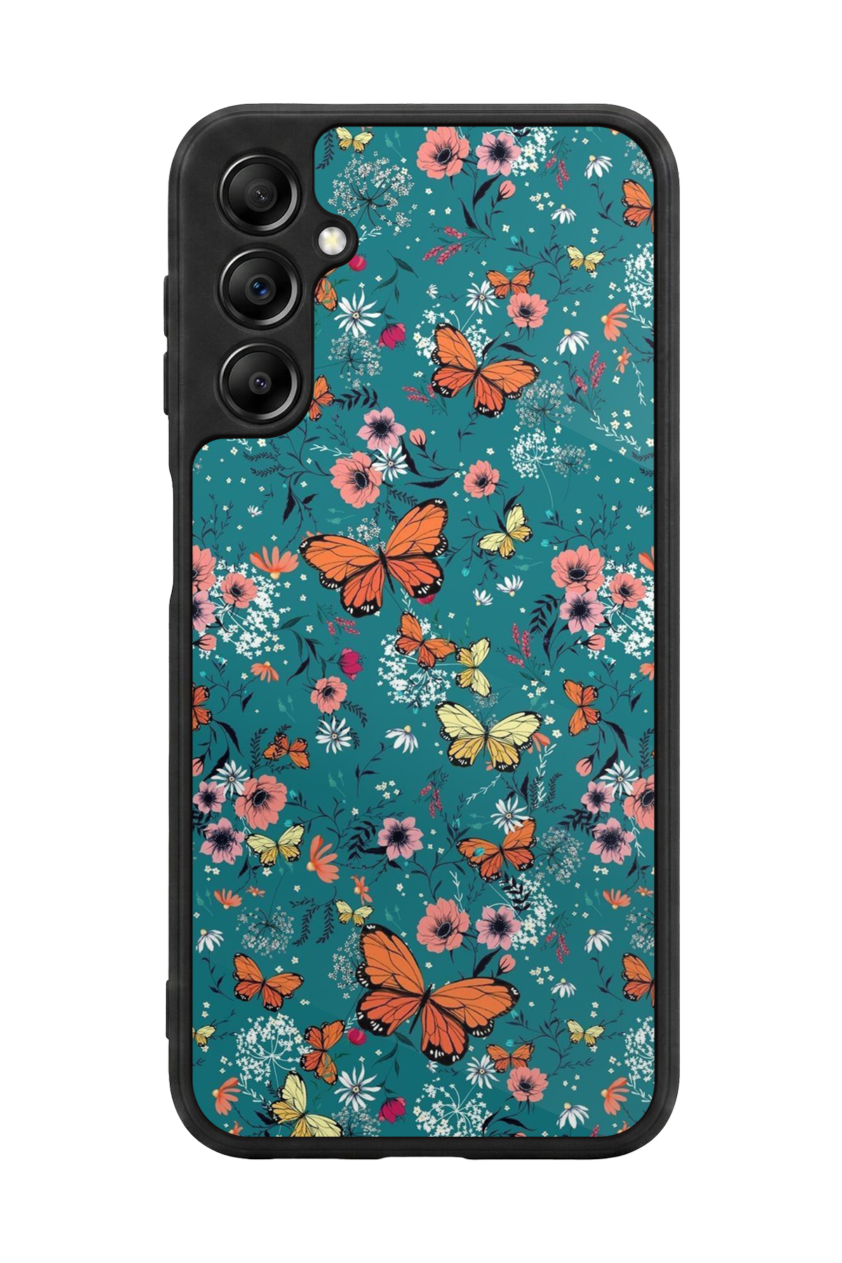 Samsung Galaxy A14 Uyumlu Kelebek Tasarımlı Glossy Premium Kılıf