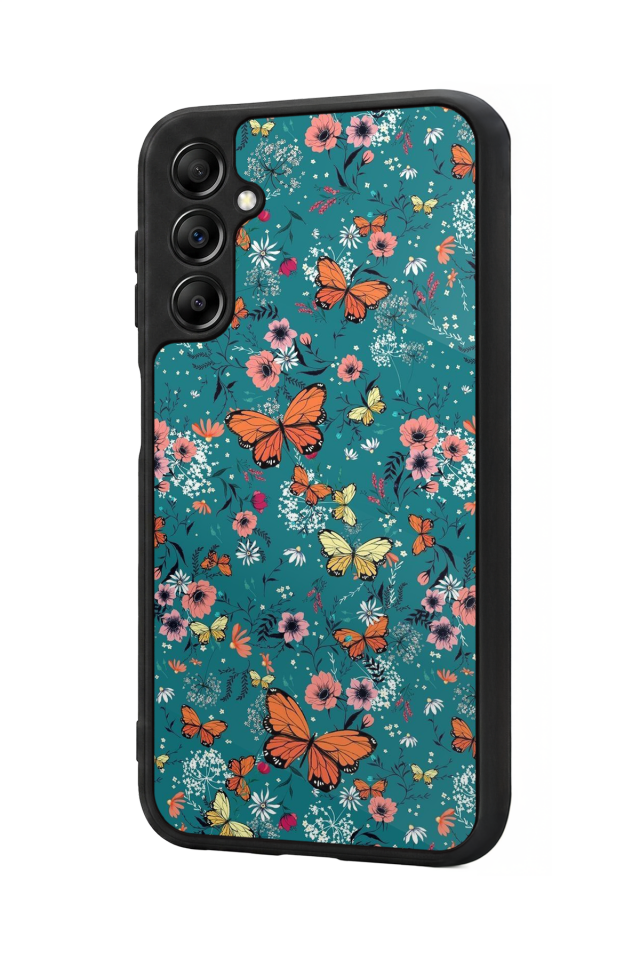 Samsung Galaxy A14 Uyumlu Kelebek Tasarımlı Glossy Premium Kılıf