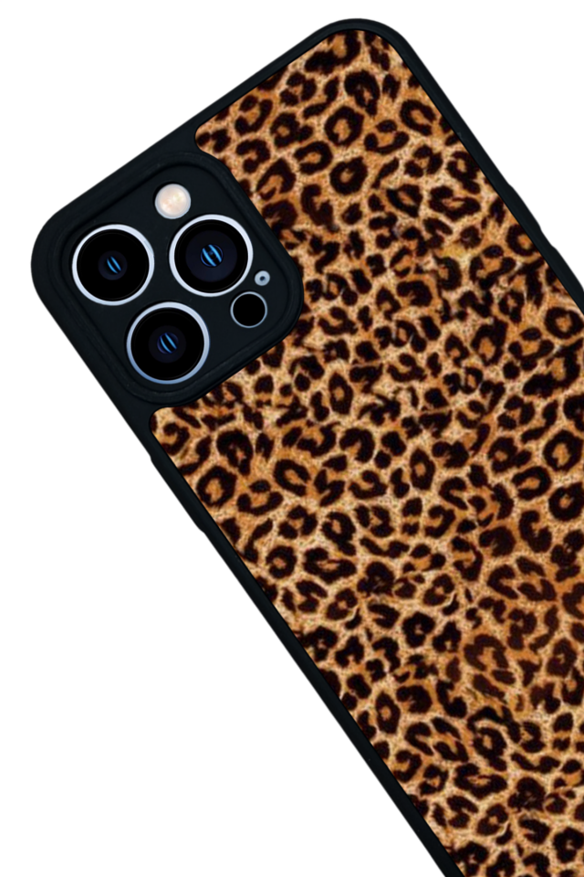 iPhone 13 Pro Max Uyumlu Leopar Tasarımlı Glossy Premium Kılıf