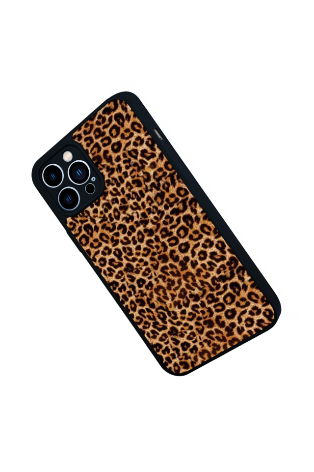 iPhone 13 Pro Max Uyumlu Leopar Tasarımlı Glossy Premium Kılıf