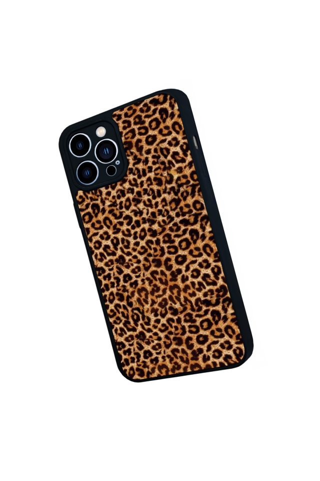 iPhone 13 Pro Max Uyumlu Leopar Tasarımlı Glossy Premium Kılıf