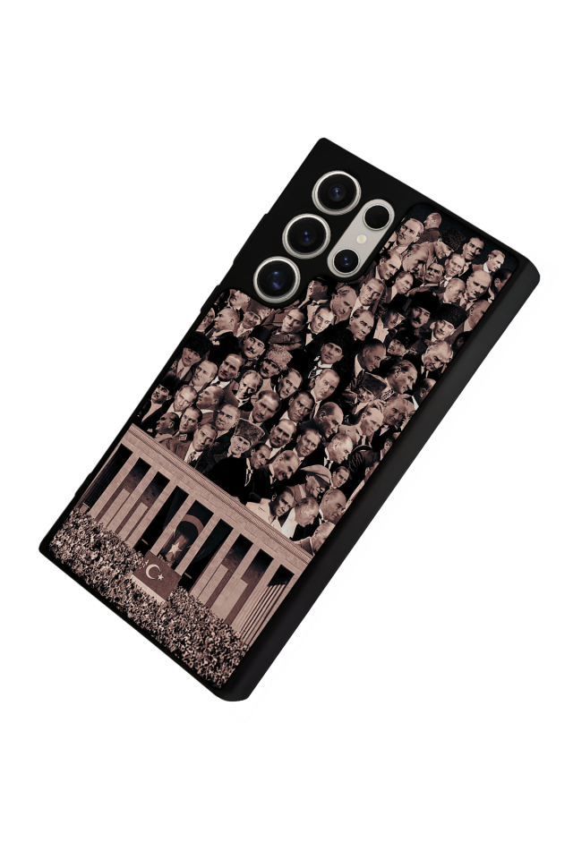 Samsung Galaxy S23 Ultra Uyumlu Mustafa Kemal Ataturk Tasarımlı Glossy Premium Kılıf