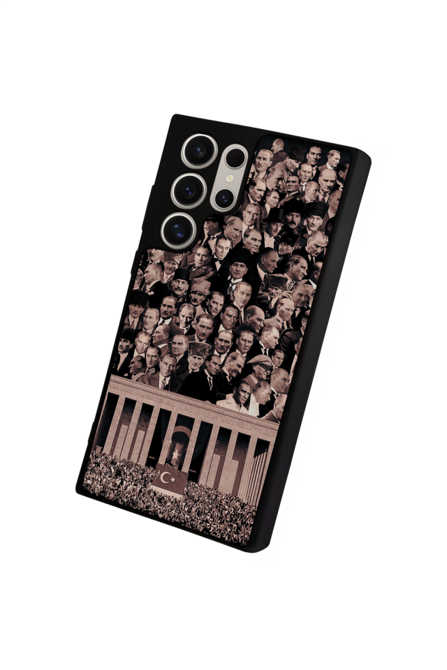 Samsung Galaxy S23 Ultra Uyumlu Mustafa Kemal Ataturk Tasarımlı Glossy Premium Kılıf