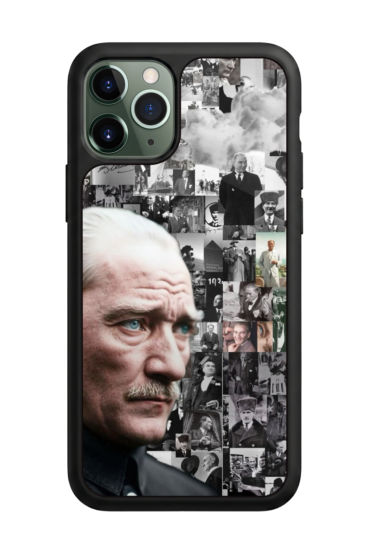 iPhone 11 Pro Uyumlu Mustafa Kemal Ataturk Tasarımlı Glossy Premium Kılıf