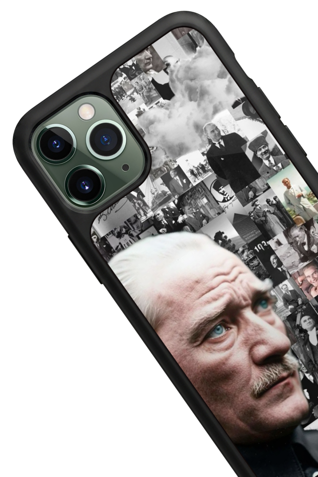 iPhone 11 Pro Uyumlu Mustafa Kemal Ataturk Tasarımlı Glossy Premium Kılıf