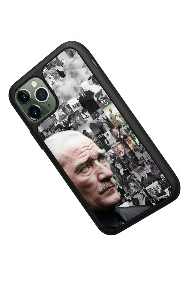 iPhone 11 Pro Uyumlu Mustafa Kemal Ataturk Tasarımlı Glossy Premium Kılıf