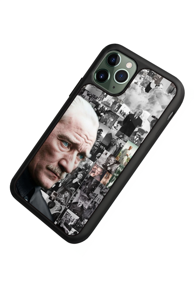 iPhone 11 Pro Uyumlu Mustafa Kemal Ataturk Tasarımlı Glossy Premium Kılıf