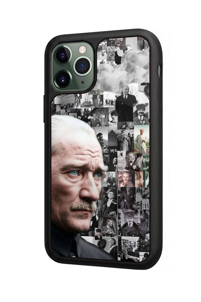 iPhone 11 Pro Uyumlu Mustafa Kemal Ataturk Tasarımlı Glossy Premium Kılıf