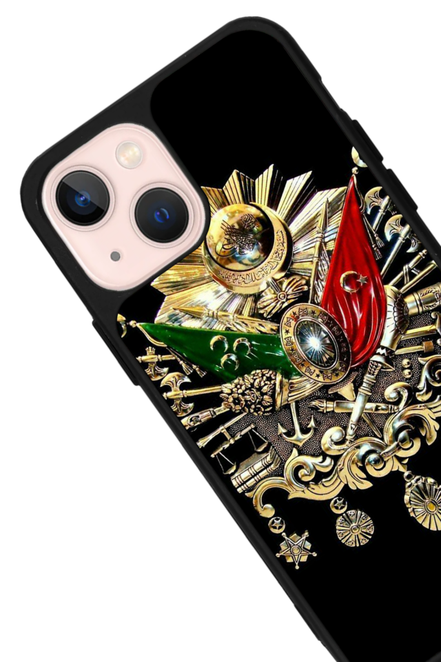 iPhone 15 Plus Uyumlu Osmanli Tugrasi Tasarımlı Glossy Premium Kılıf